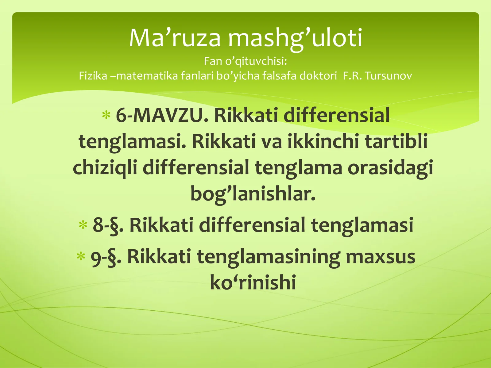 Rikkati differensial