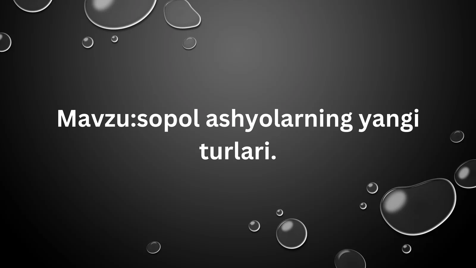 sopol ashyolarning yangi turlari