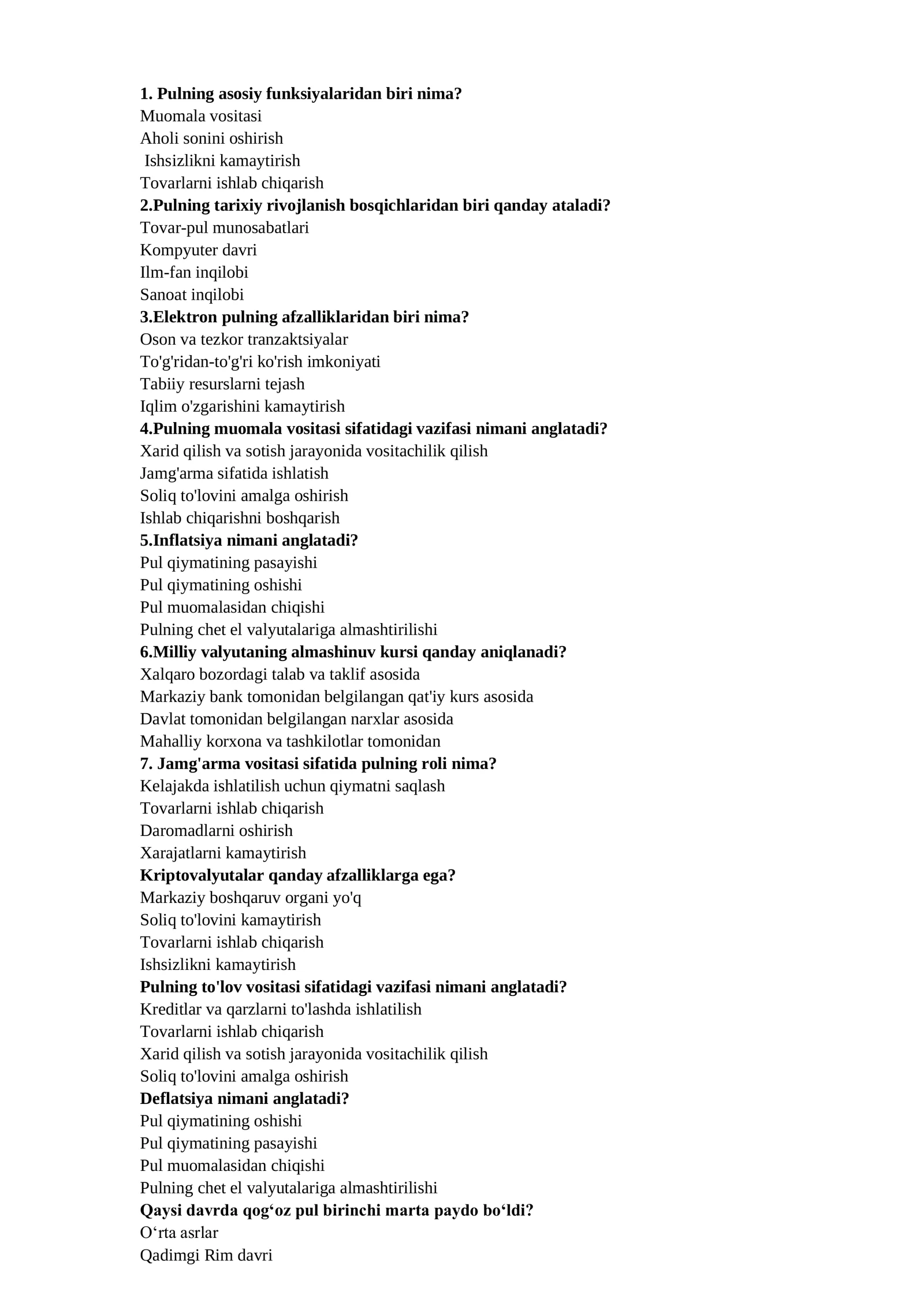 TATU BAZA 100% LIK MOLIYAVIY SAVODXONLIK ASOSLARI DAN