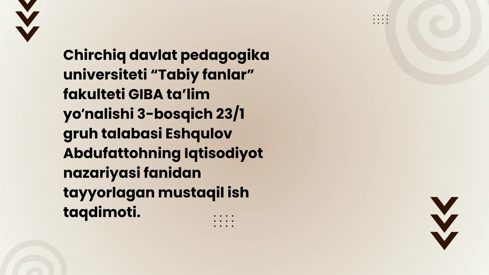 talab va taklif nazariyasi pptx