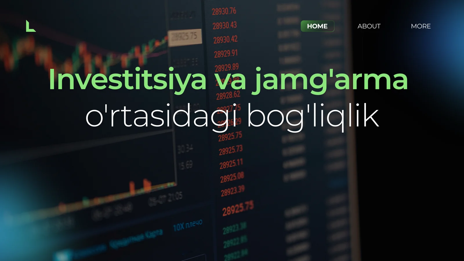 Investitsiya va jamg'arma o'rtasidagi bog'liqlik