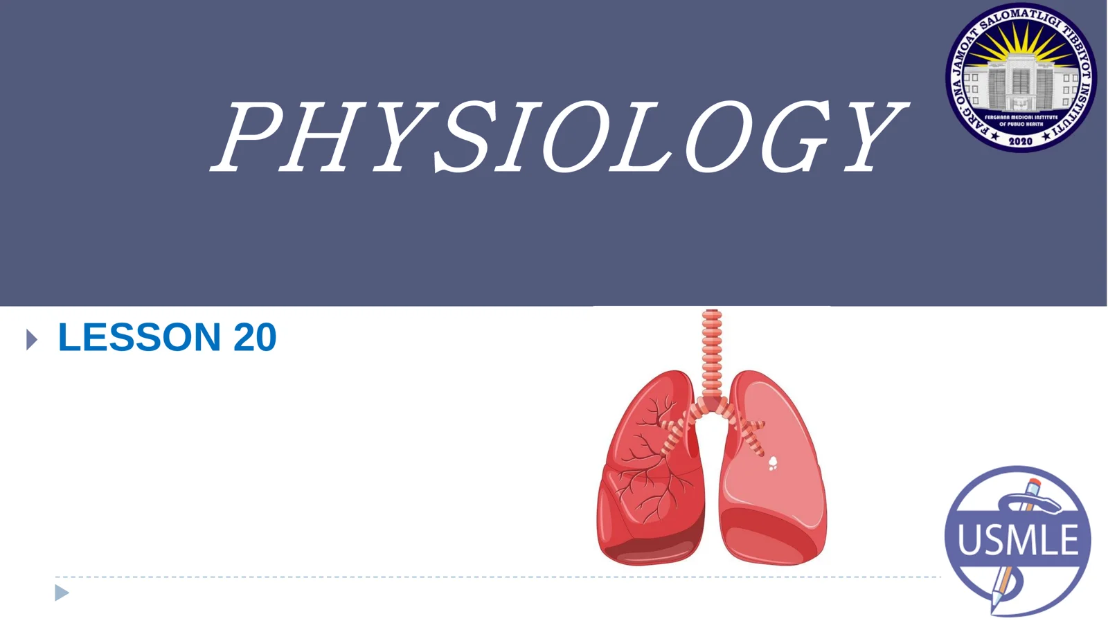 Physiology Lesson 20