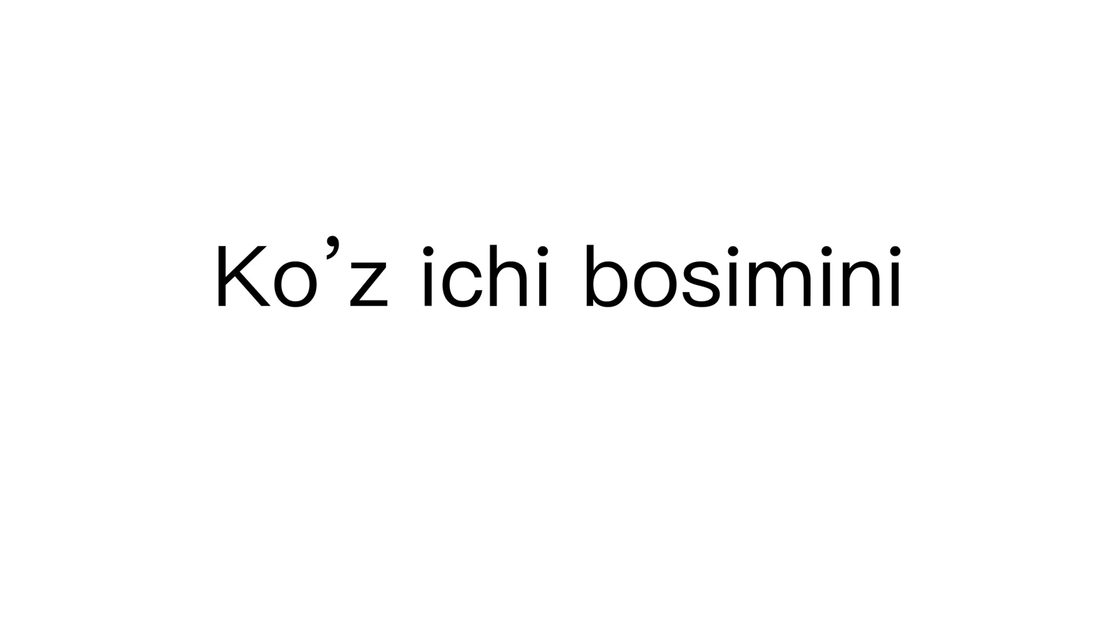 Ko’z ichi bosimini taxminiy tekshirish usullari