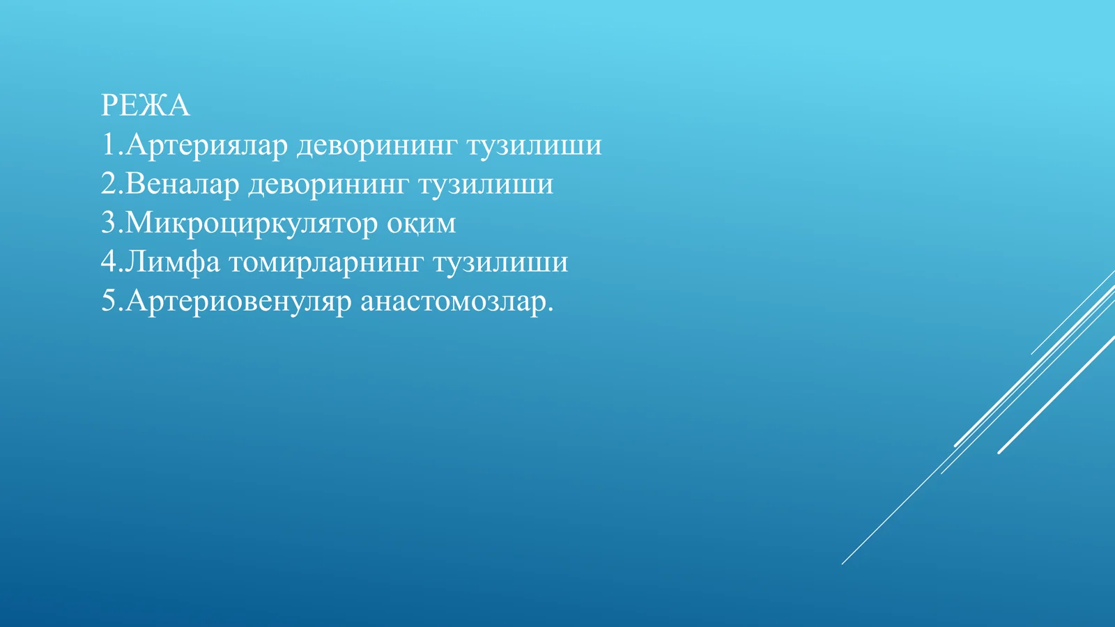 Артериялар деворининг тузилиши