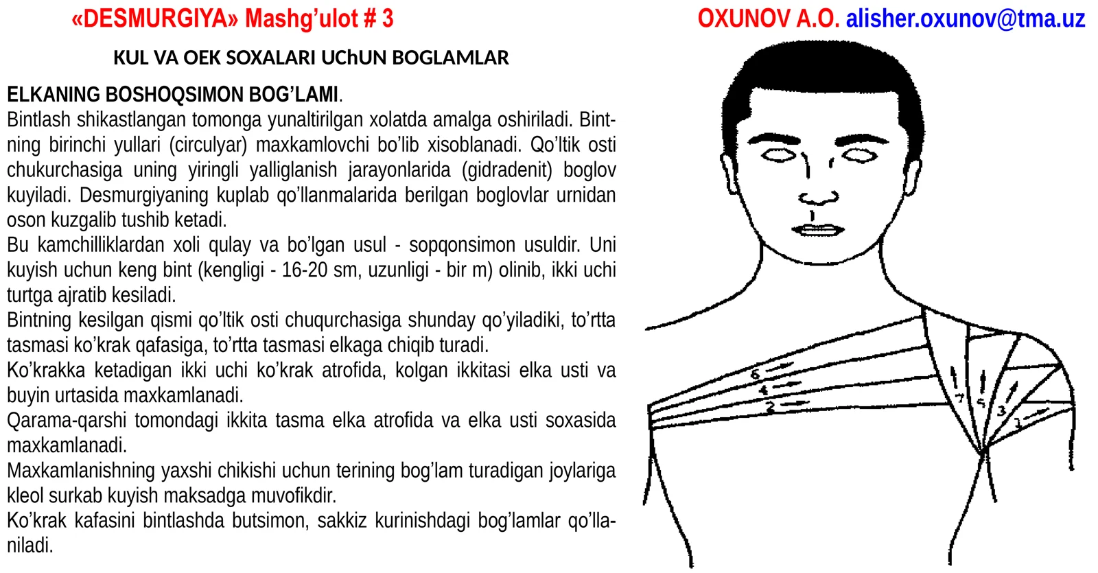 KUL VA OEK SOXALARI UChUN BOGLAMLAR