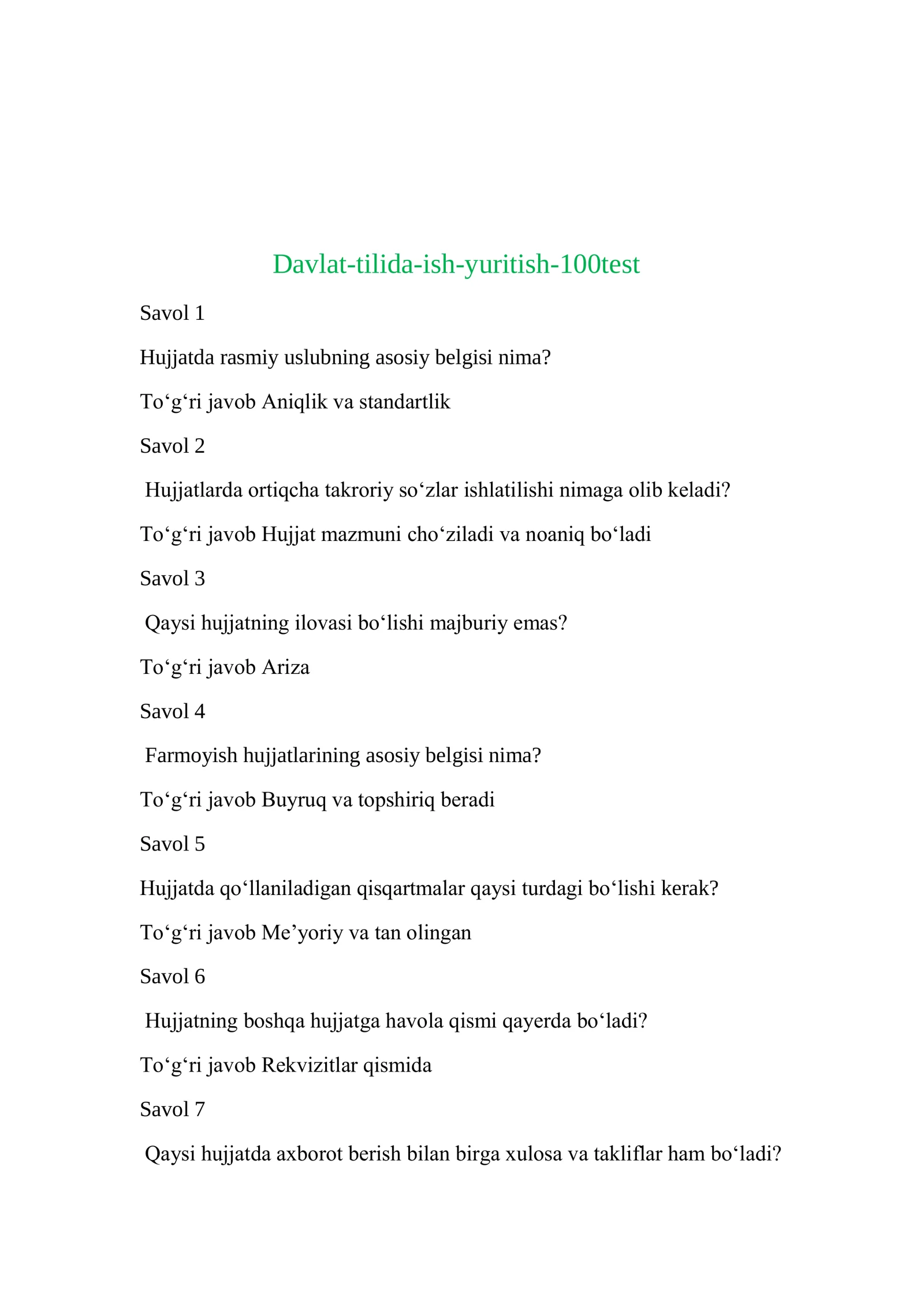 Davlat-tilida-ish-yuritish-100test