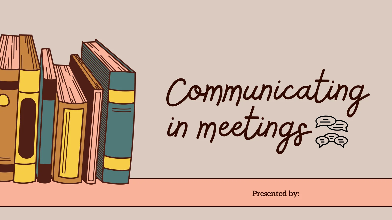 Communicating in meetings (presentation)