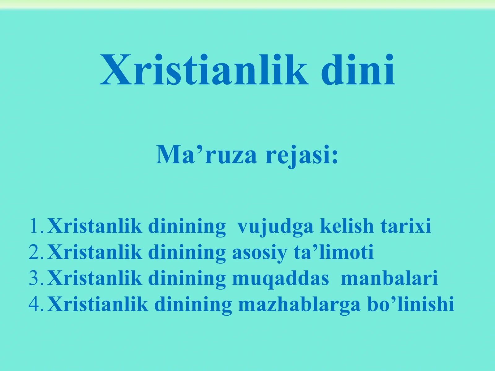 Xristianlik dini