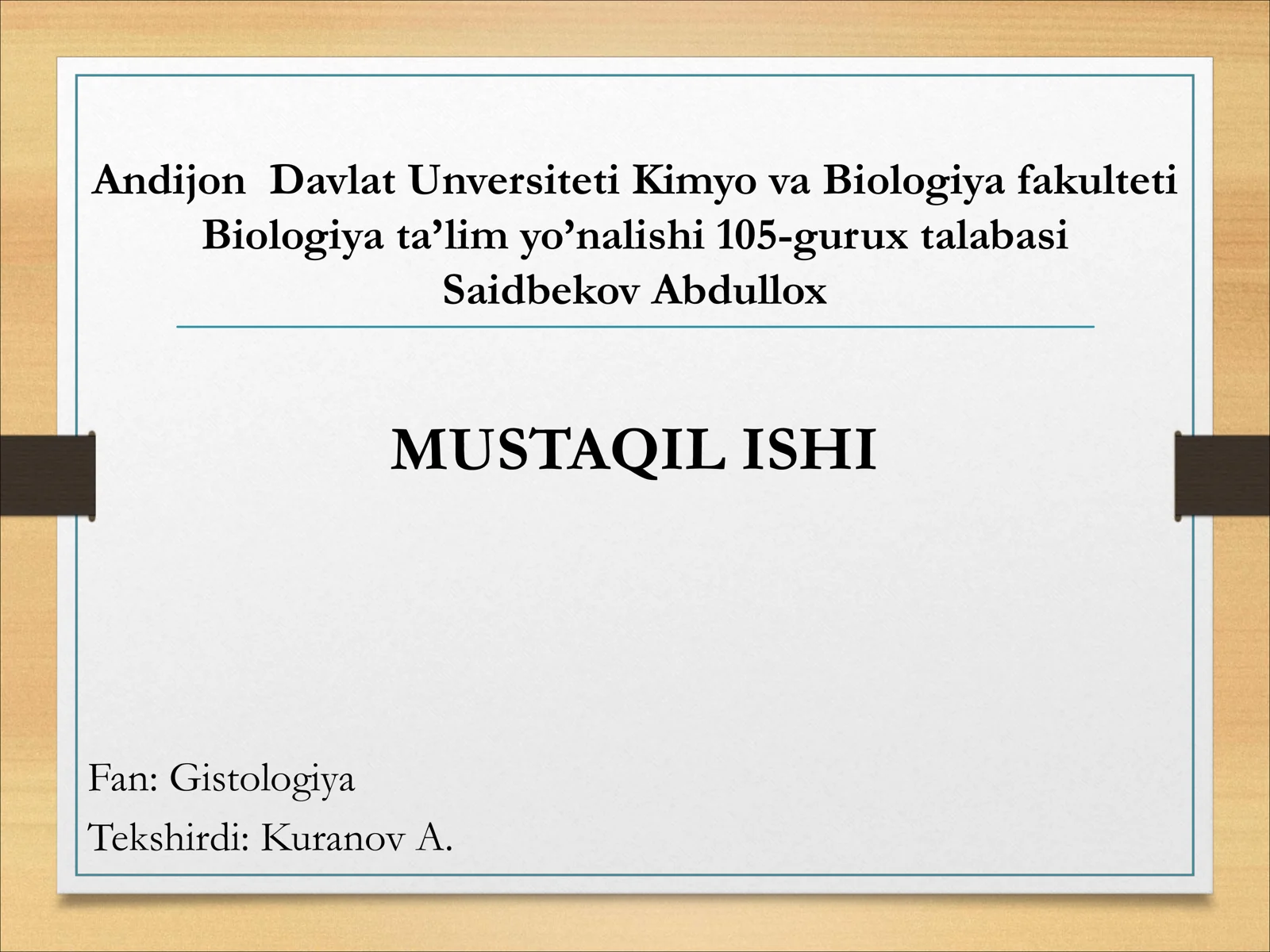 Gistologiya
