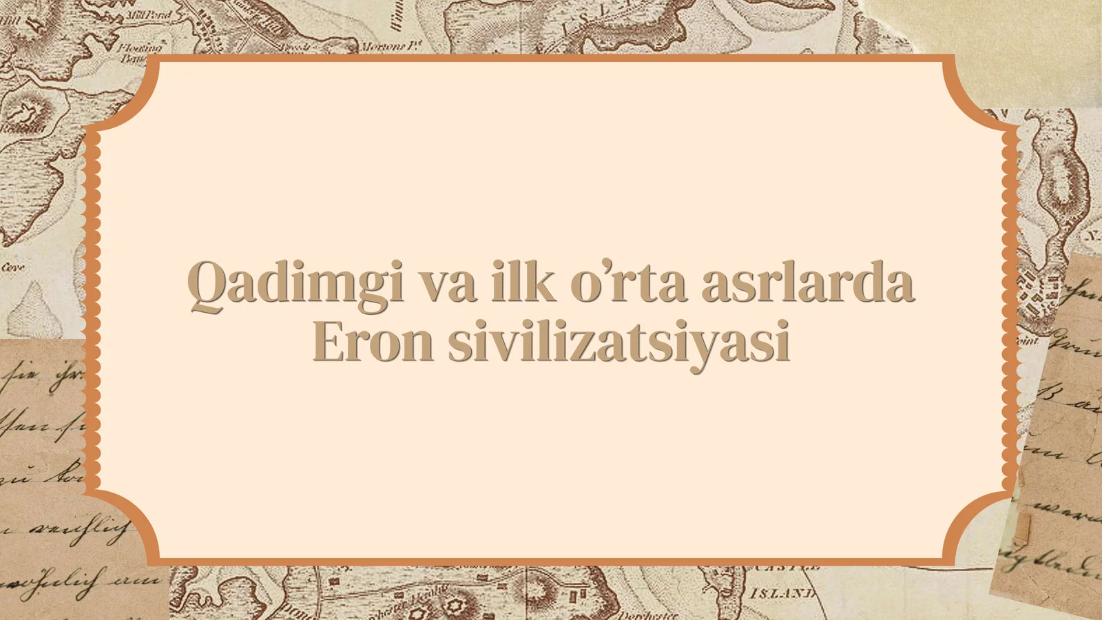 Qadimgi va ilk o’rta asrlarda