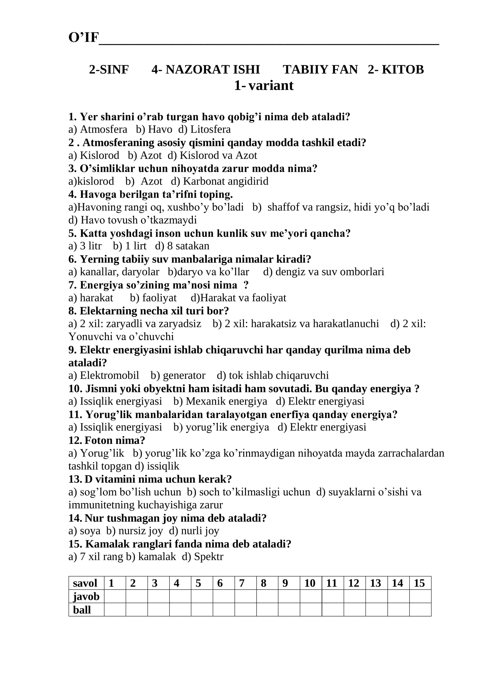 2-SINF 4- NAZORAT ISHI TABIIY FAN 2- KITOB