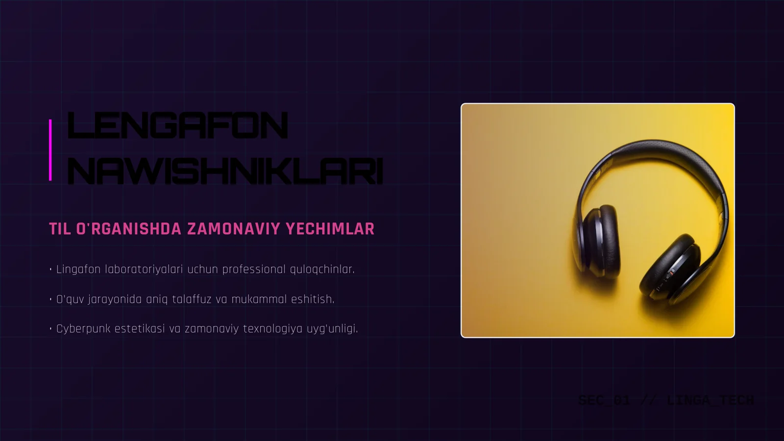 Lingafon nawishniklari slayt