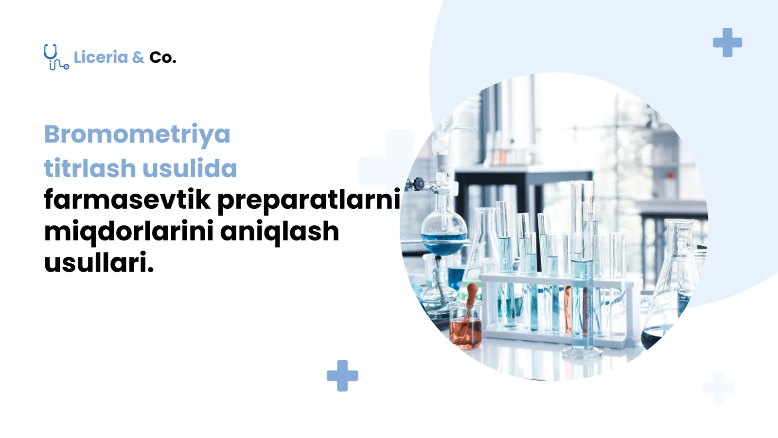 farmasevtik preparatlarni miqdorlarini aniqlash usullari. Bromometriya titrlash usulida