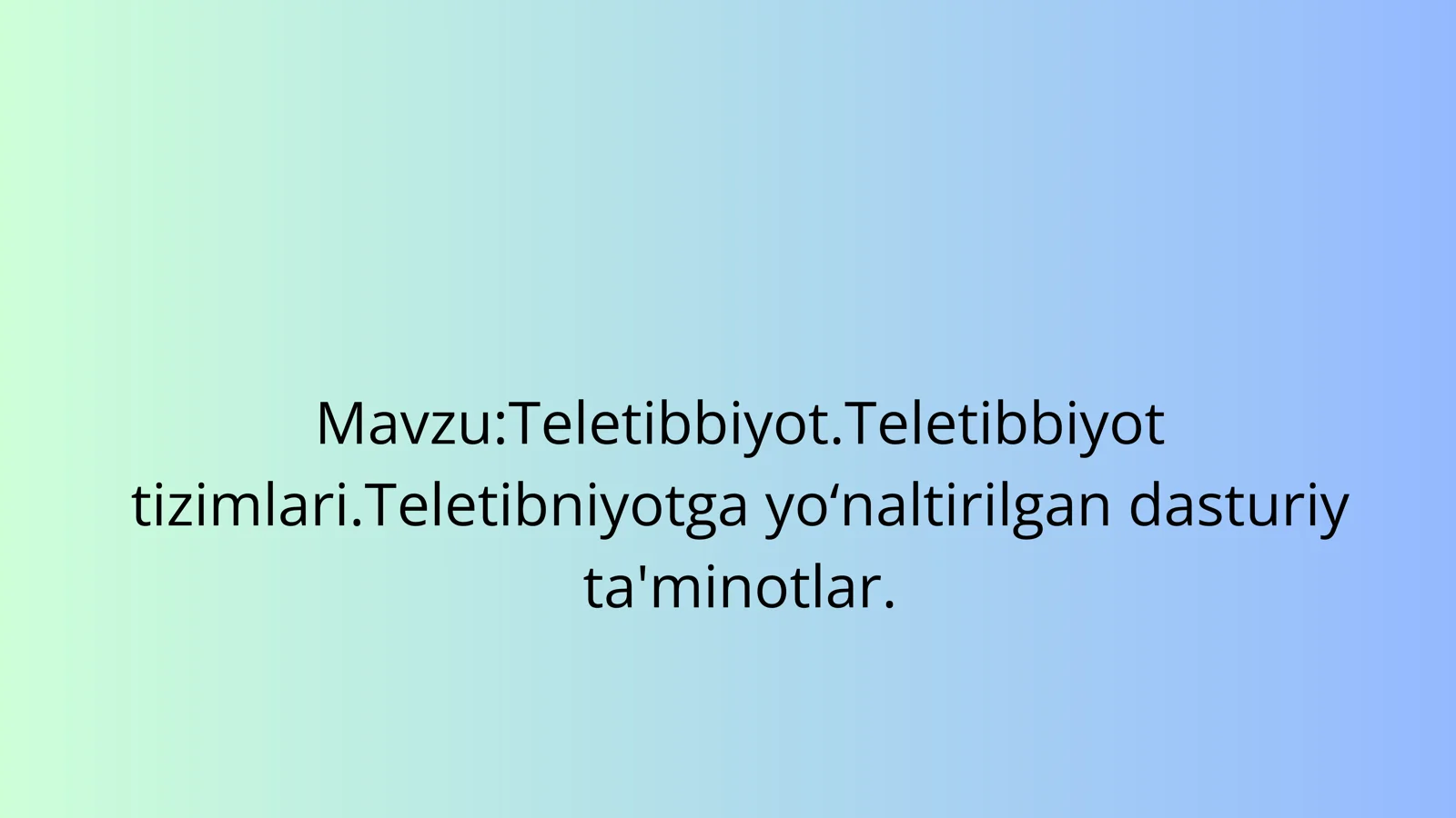 Teletibbiyot