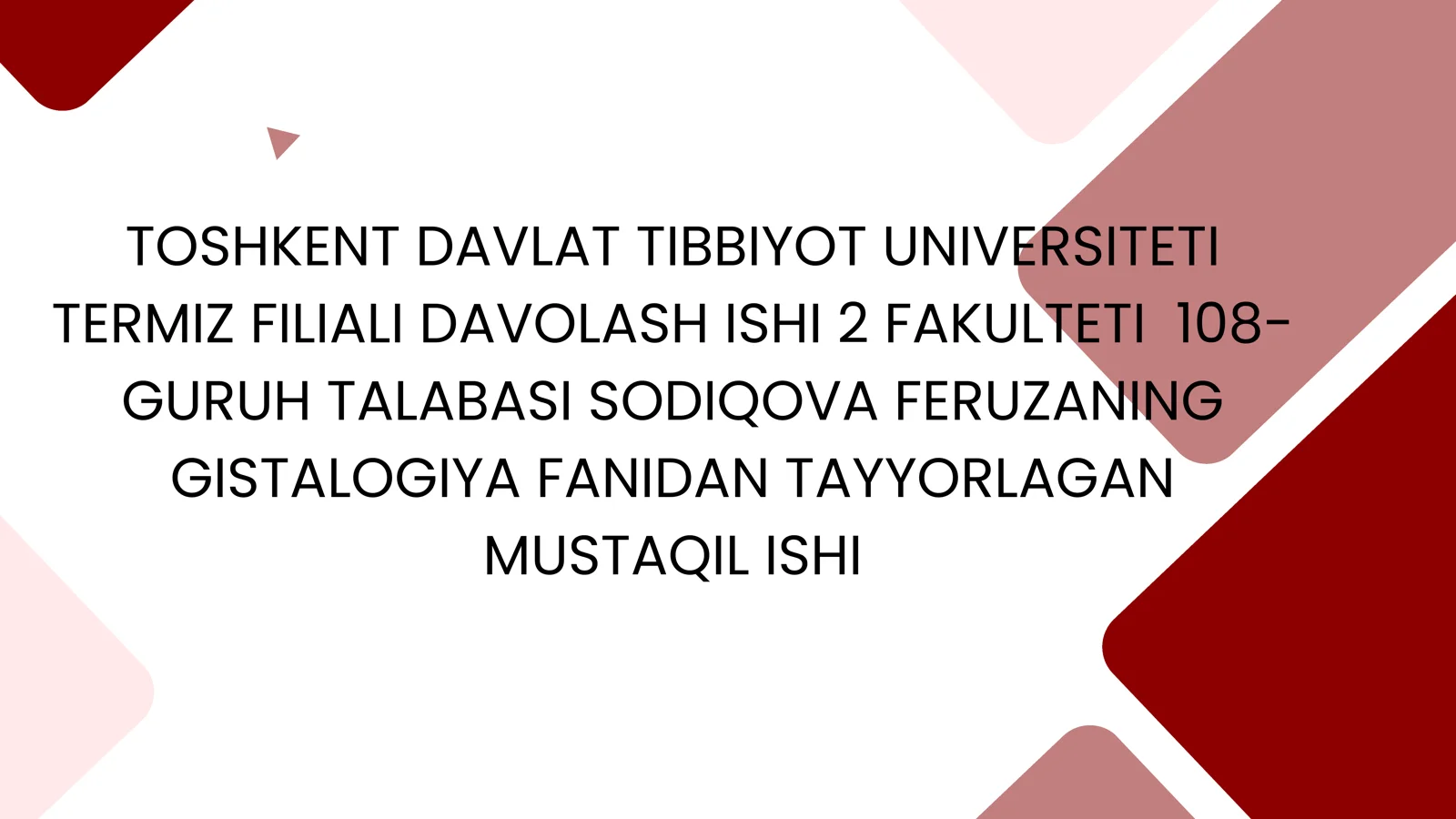 T-limfotsitlarning timusdagi differensiallashuvi: