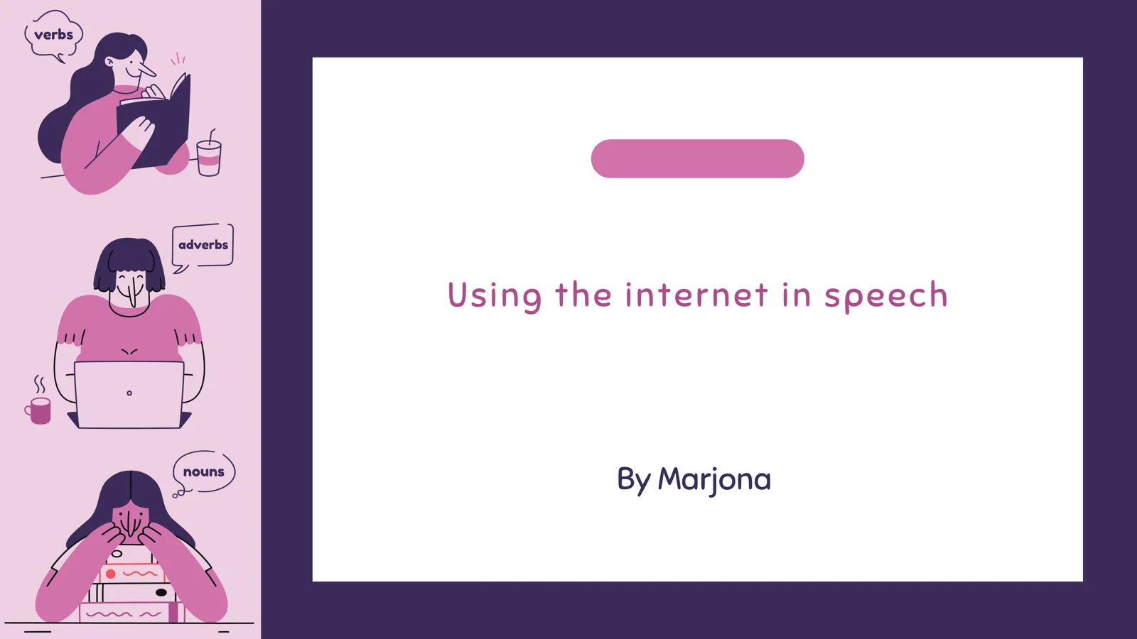 Using the internet in speech