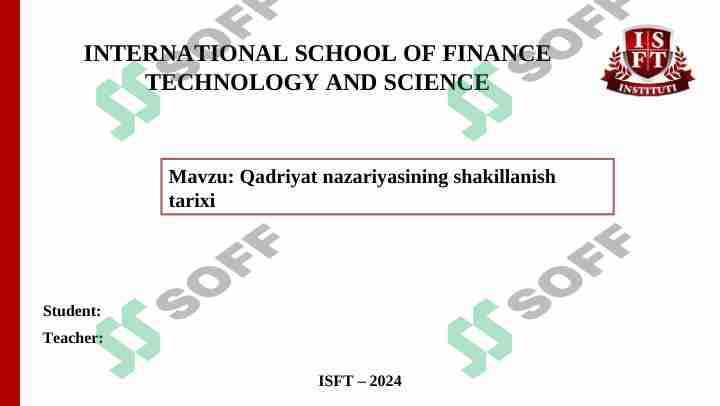 Qadriyat nazariyasining shakillanish tarixi