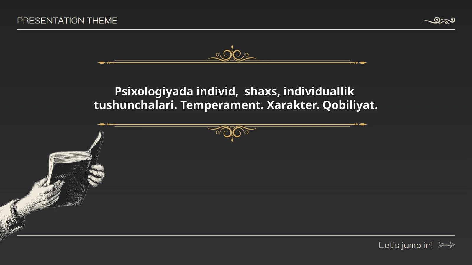 Psixologiyada "individ", " shaxs", "individuallik " tushunchalari. Temperament. Xarakter. Qobiliyat