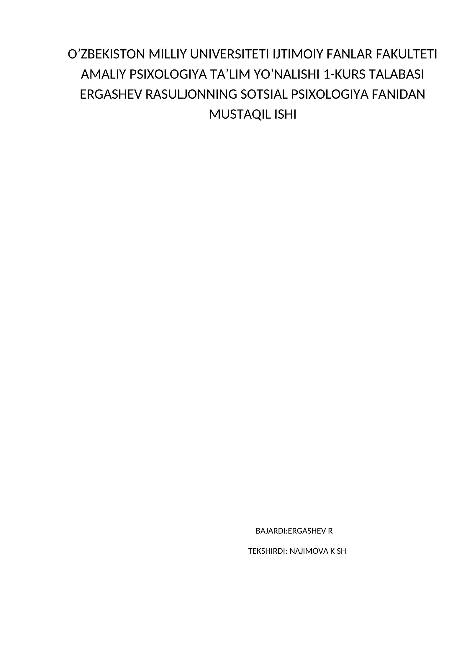 SOTSIAL PSIXOLOGIK metodikalar toplami