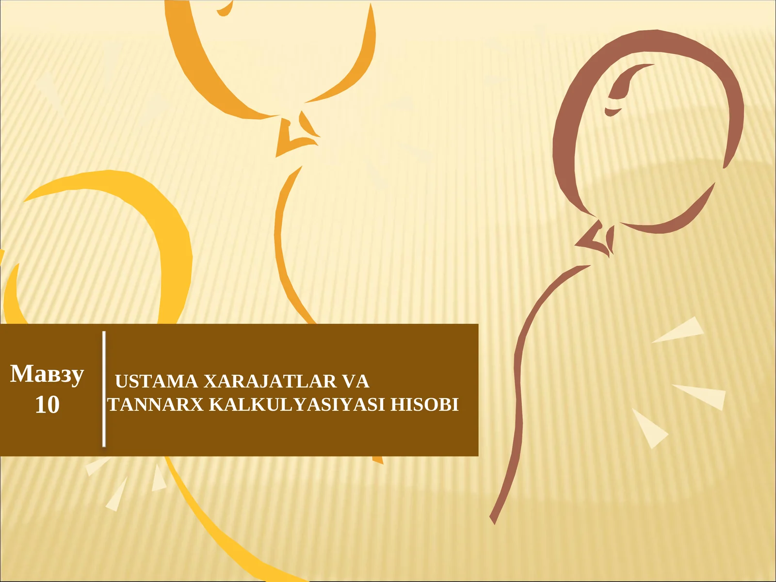 USTAMA XARAJATLAR VA TANNARX KALKULYASIYASI HISOBI