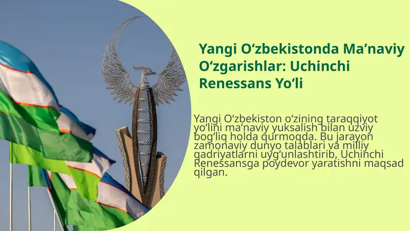 Yangi Oʻzbekistonda Maʼnaviy Oʻzgarishlar: Uchinchi Renessans Yoʻli