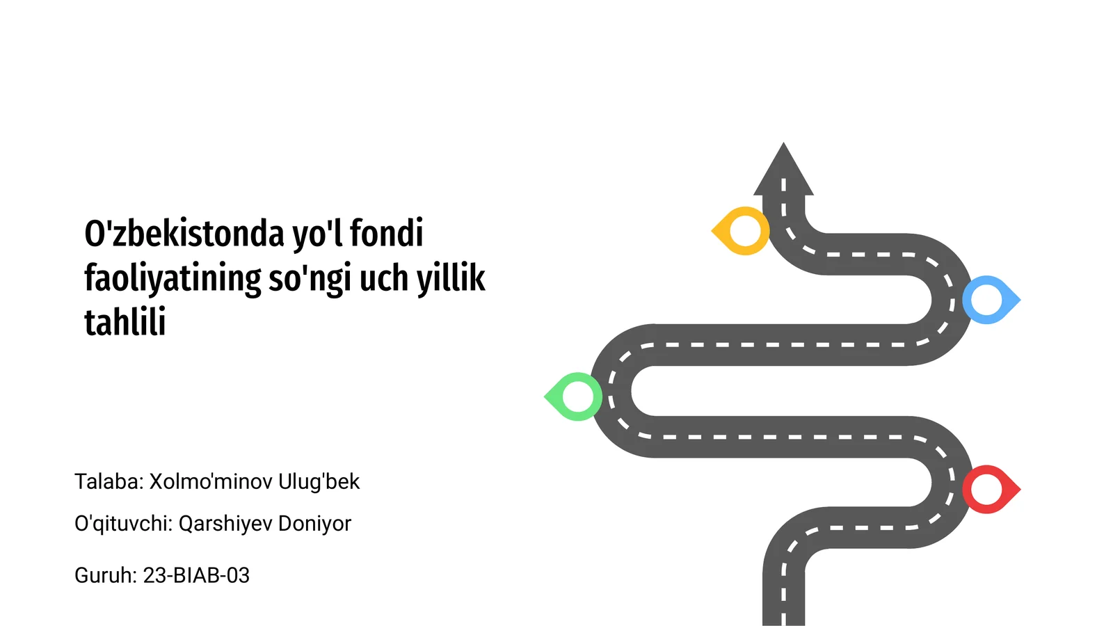 O'zbekistonda yo'l fondi faoliyatining so'ngi uch yillik tahlili