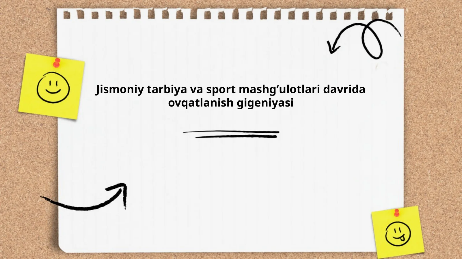 Jismoniy tarbiya va sport mashgʻulotlari davrida ovqatlanish gigeniyasi