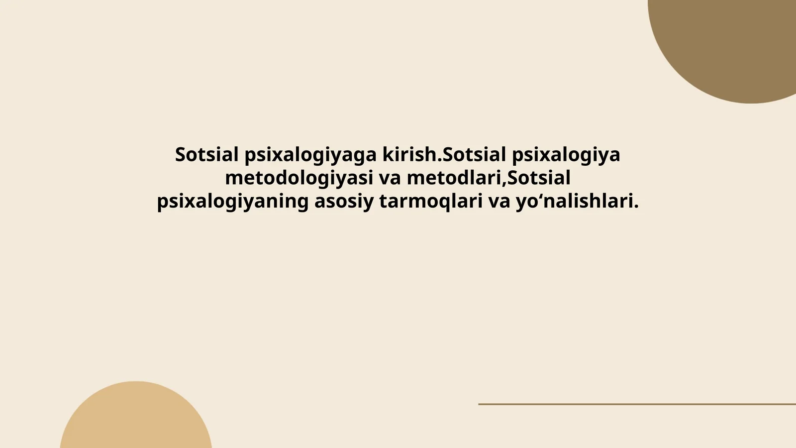 Sotsial psixalogiyaga kirish
