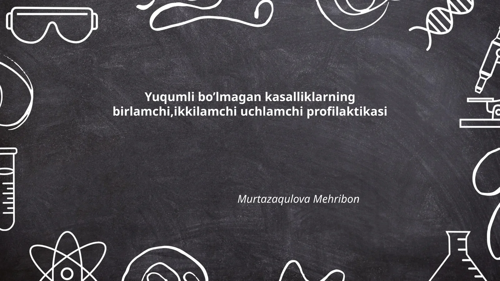 Yuqumli bo’lmagan kasalliklarning birlamchi,ikkilamchi uchlamchi profilaktikasi