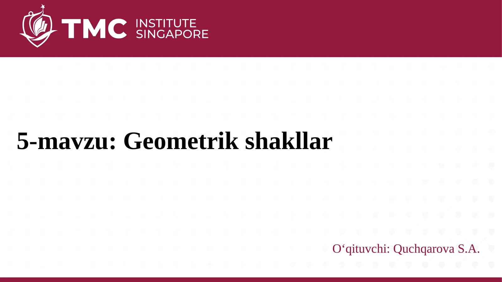 geometrik shakllar