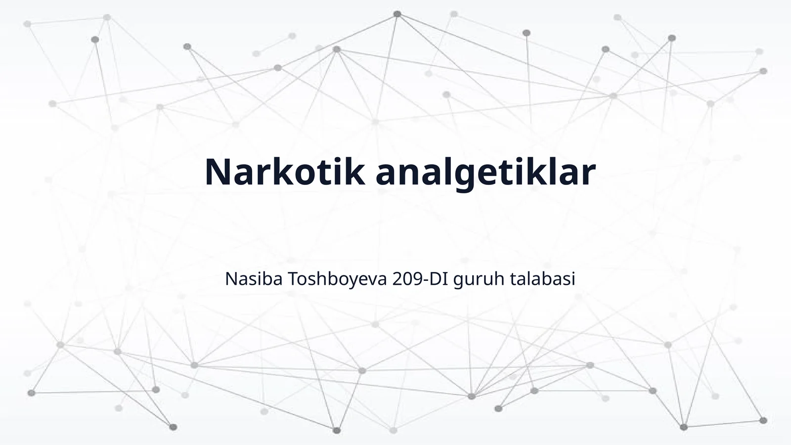 Narkotik analgetiklar