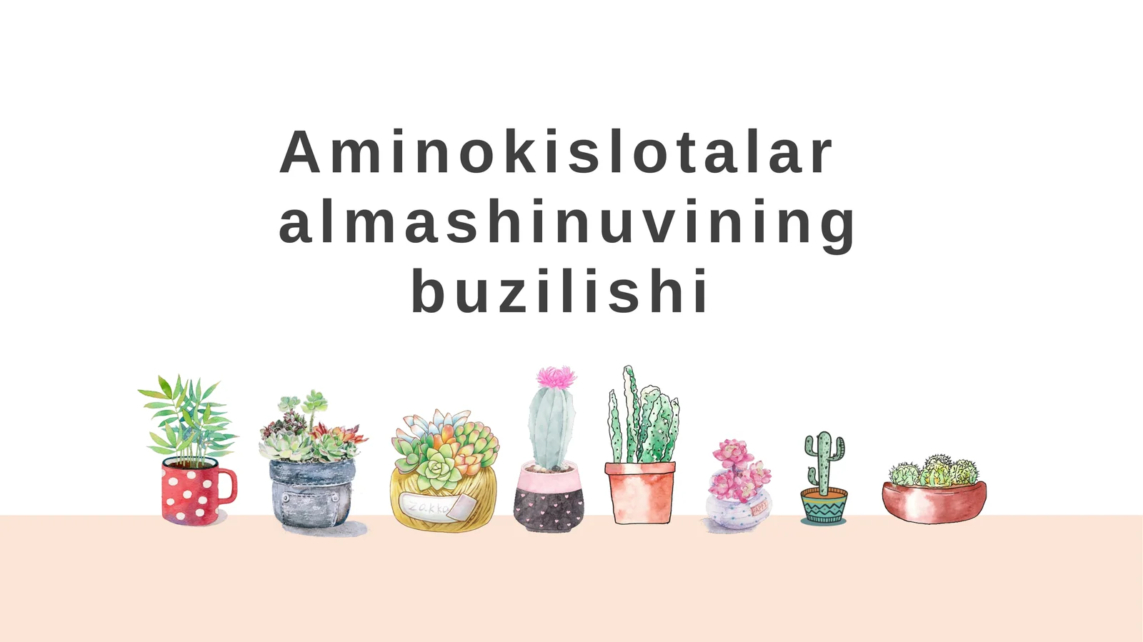 Aminokislotalar almashinuvining buzilishi