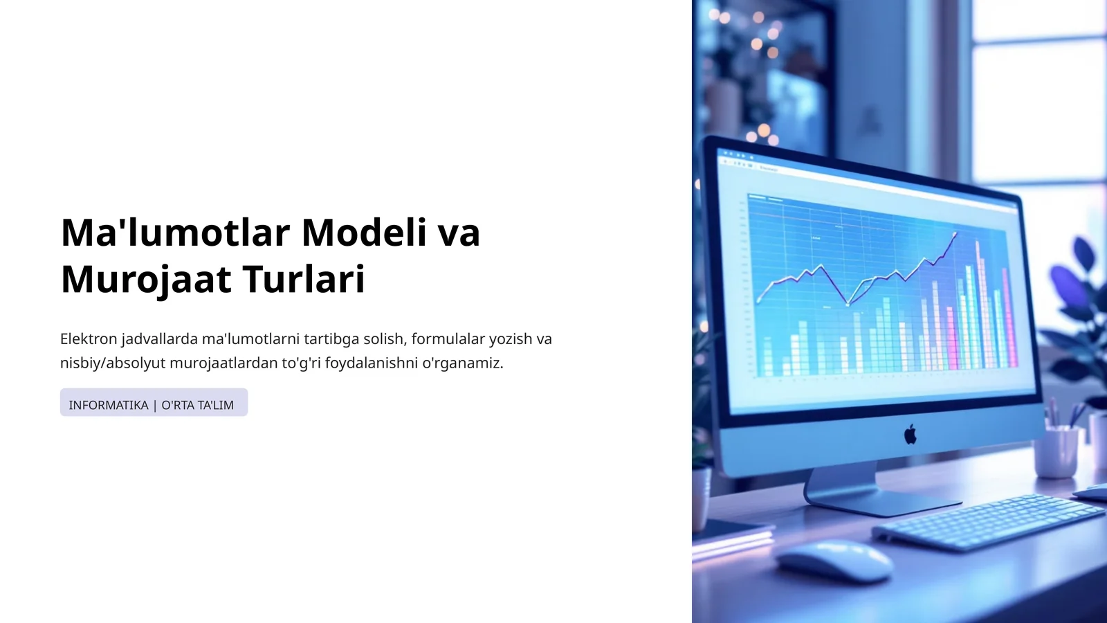 Ma'lumotlar Modeli va Murojaat Turlari