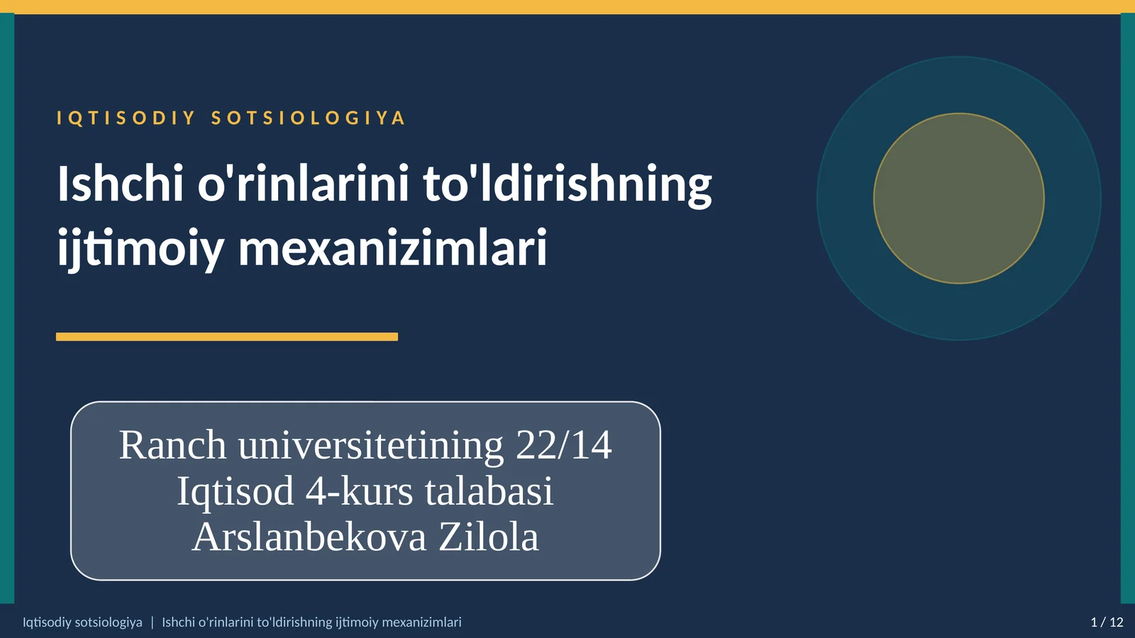 IQTISODIY SOTSIOLOGIYA