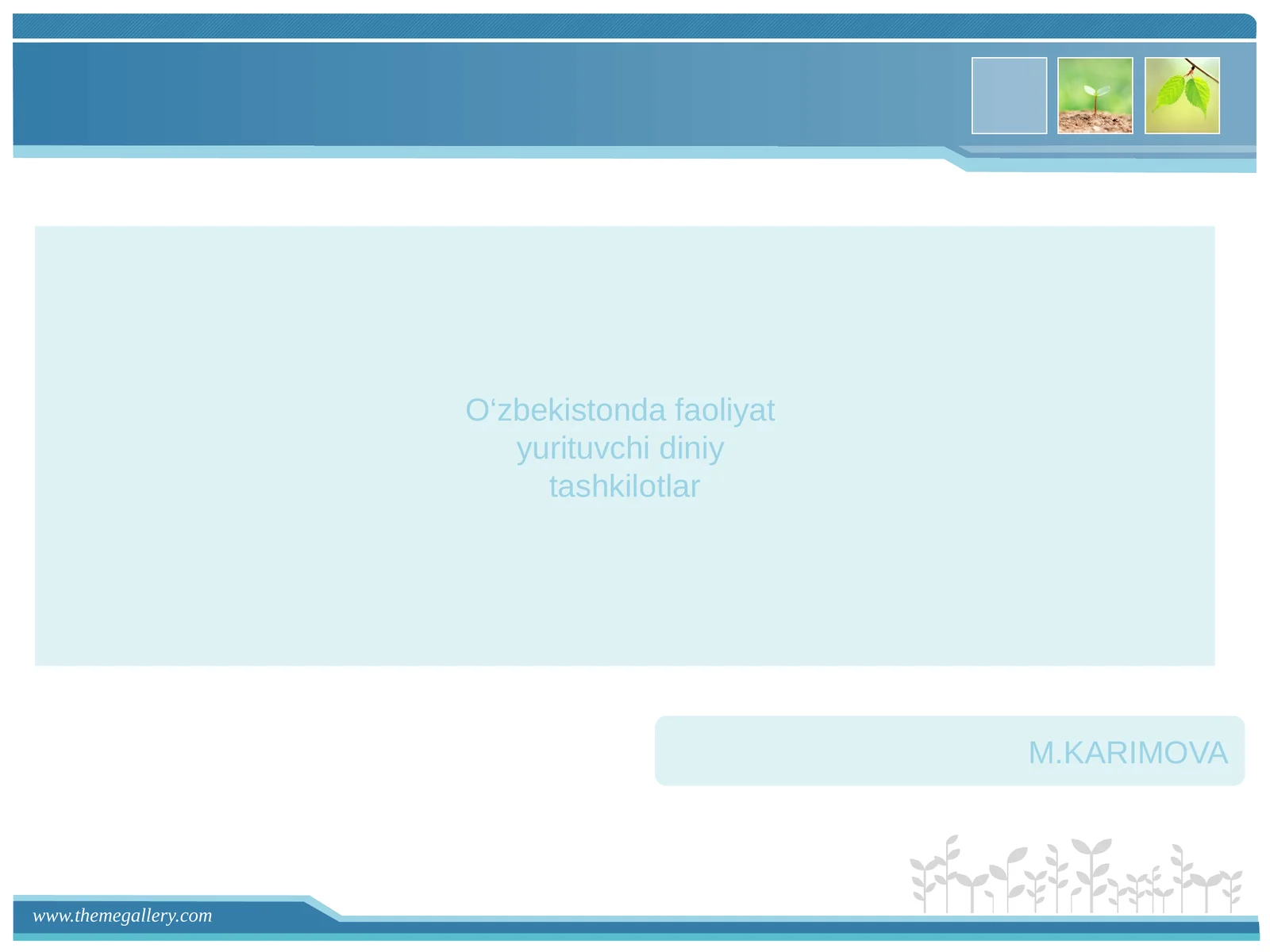 O‘zbekistonda faoliyat yurituvchi diniy tashkilotlar