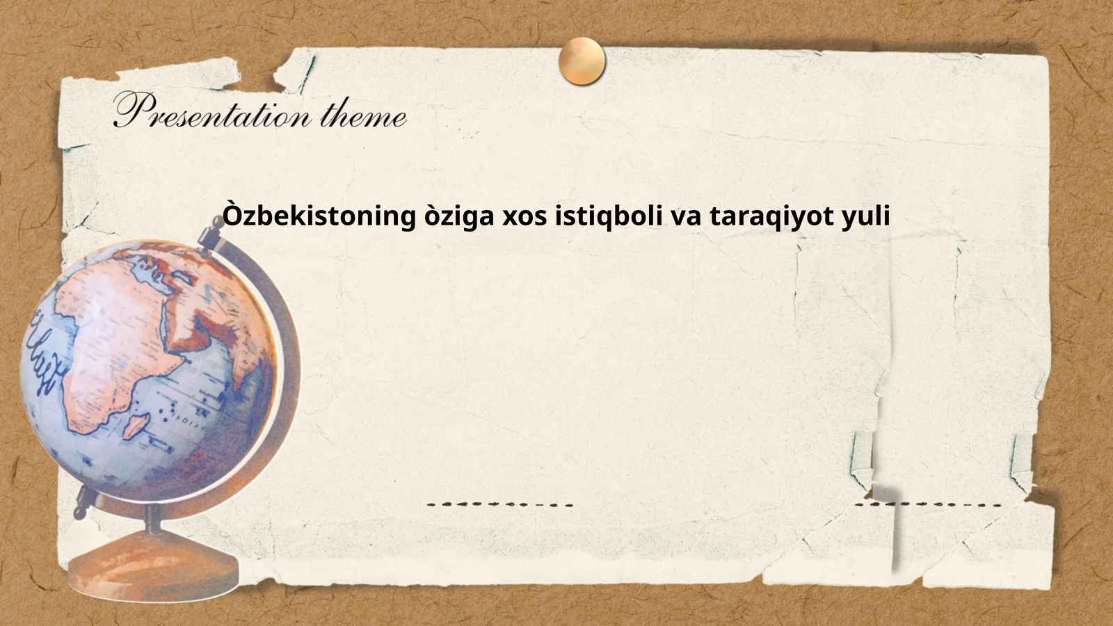 Òzbekistoning òziga xos istiqboli va taraqiyot yuli