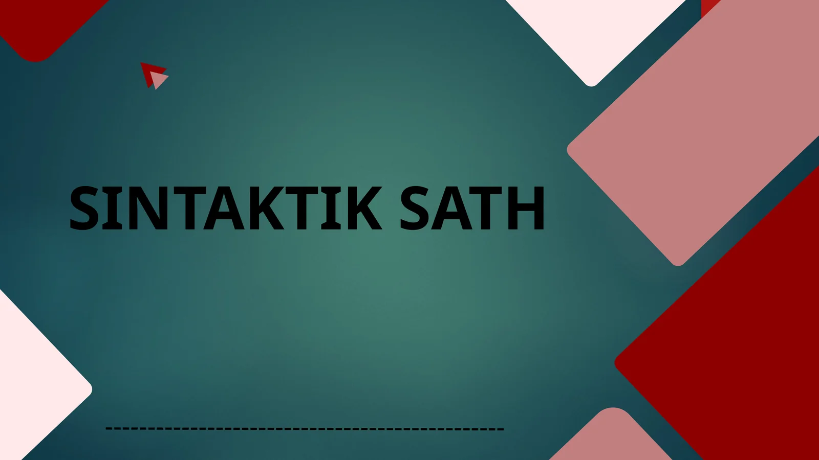 SINTAKTIK SATH
