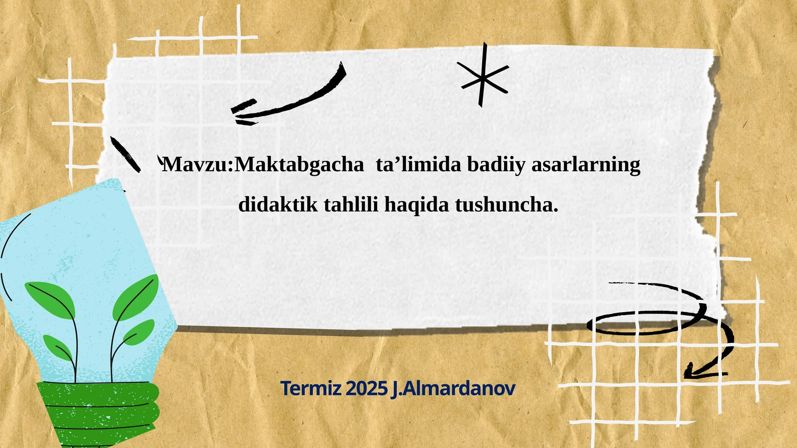 Maktabgacha ta’limida badiiy asarlarning didaktik tahlili haqida tushuncha