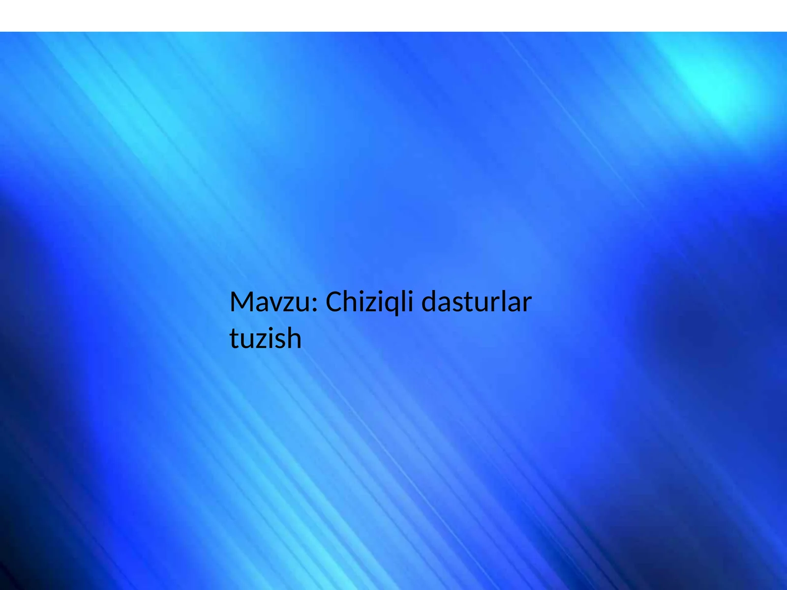 Chiziqlidasturlartuzish