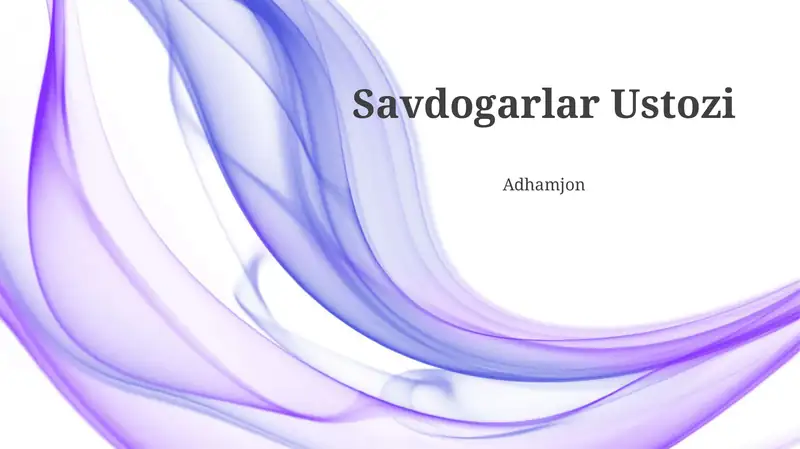Savdogarlar Ustozi