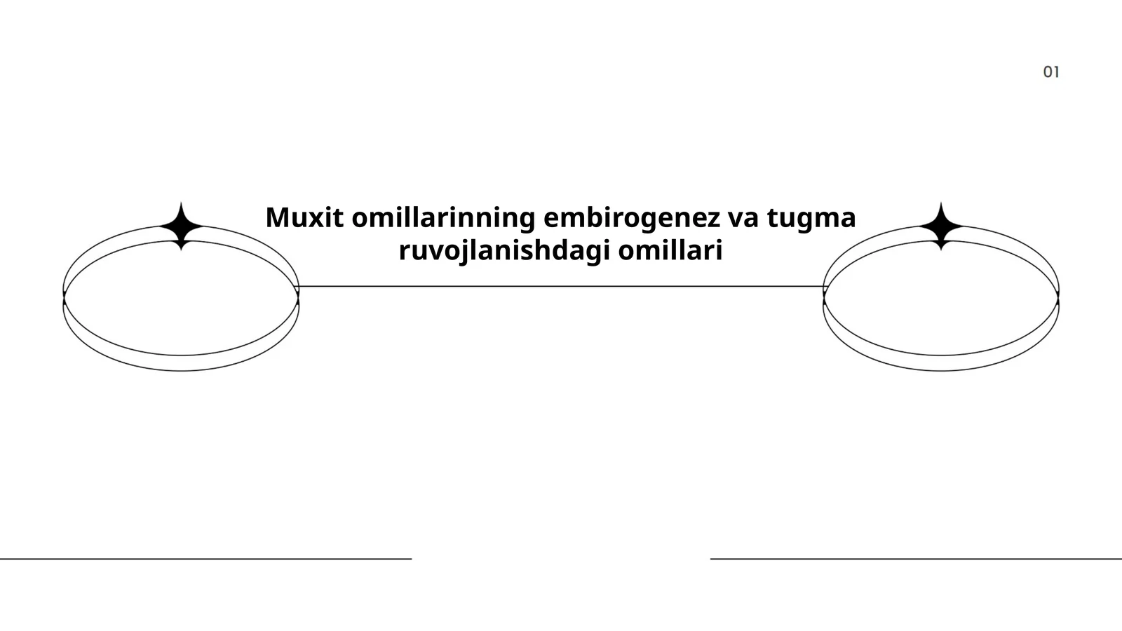 Muxit omillarinning embirogenez va tugma ruvojlanishdagi omillari