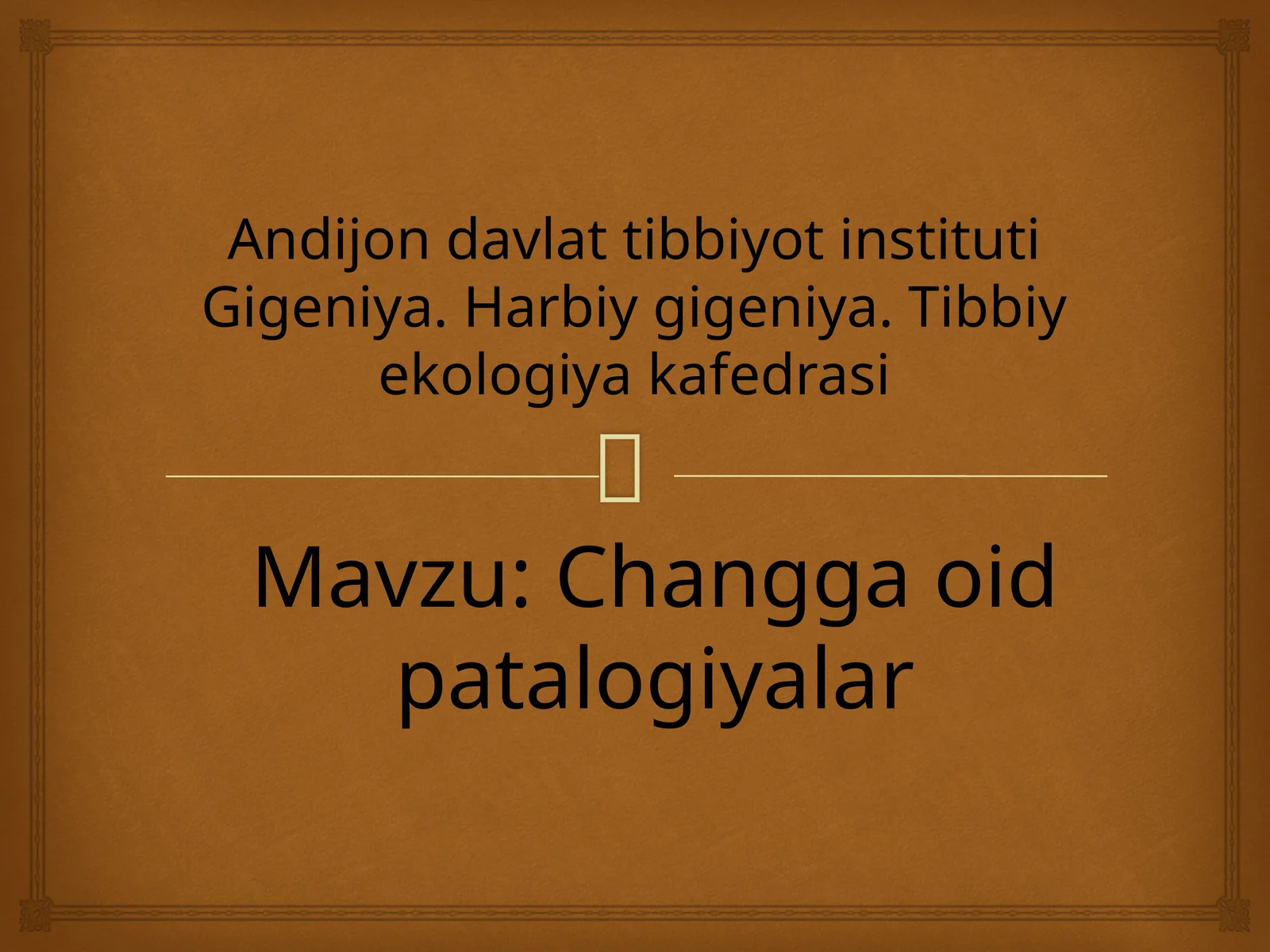 Changga oid patalogiyalar