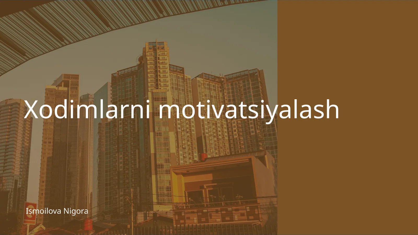 Xodimlarni motivatsiyalash