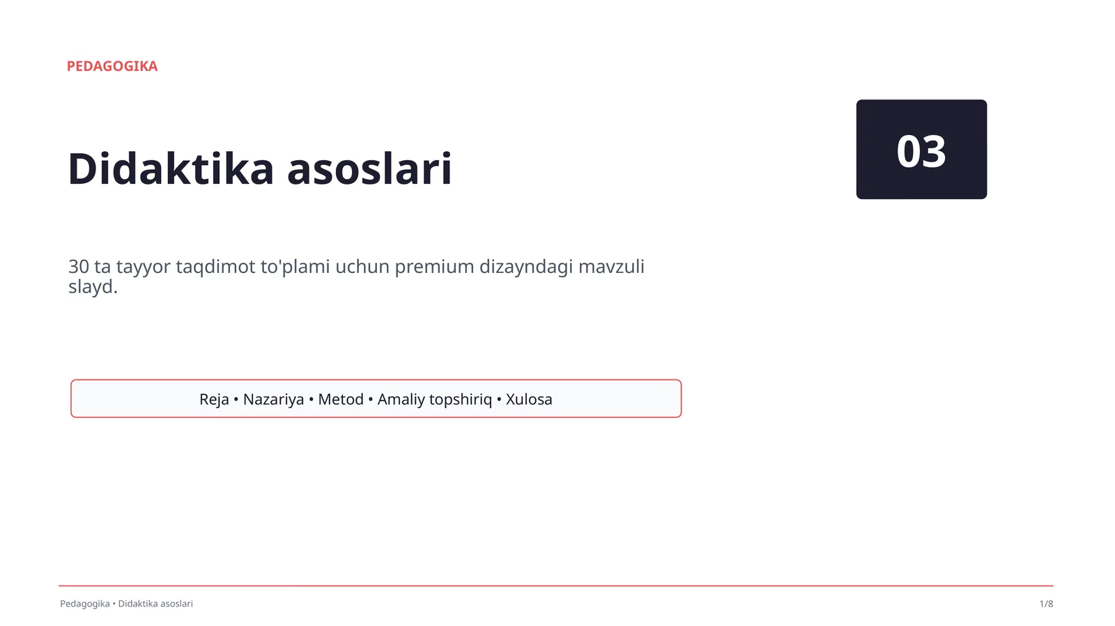 Didaktika asoslari