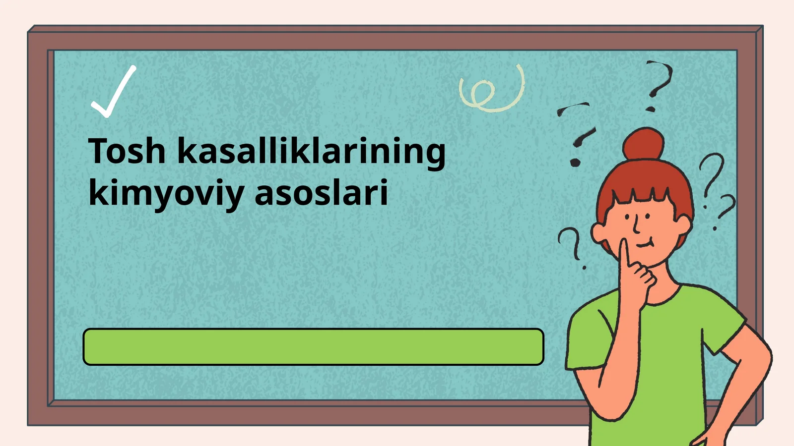 Tosh kasalliklarining kimyoviy asoslari