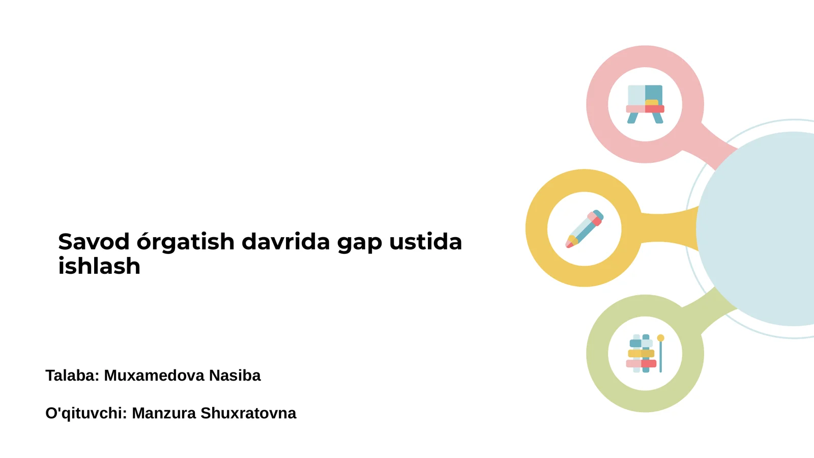 Gap ustida ishlash