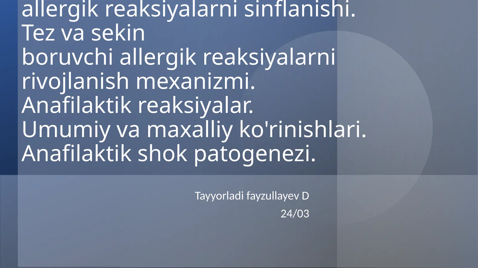 Allergik reaksiyalar