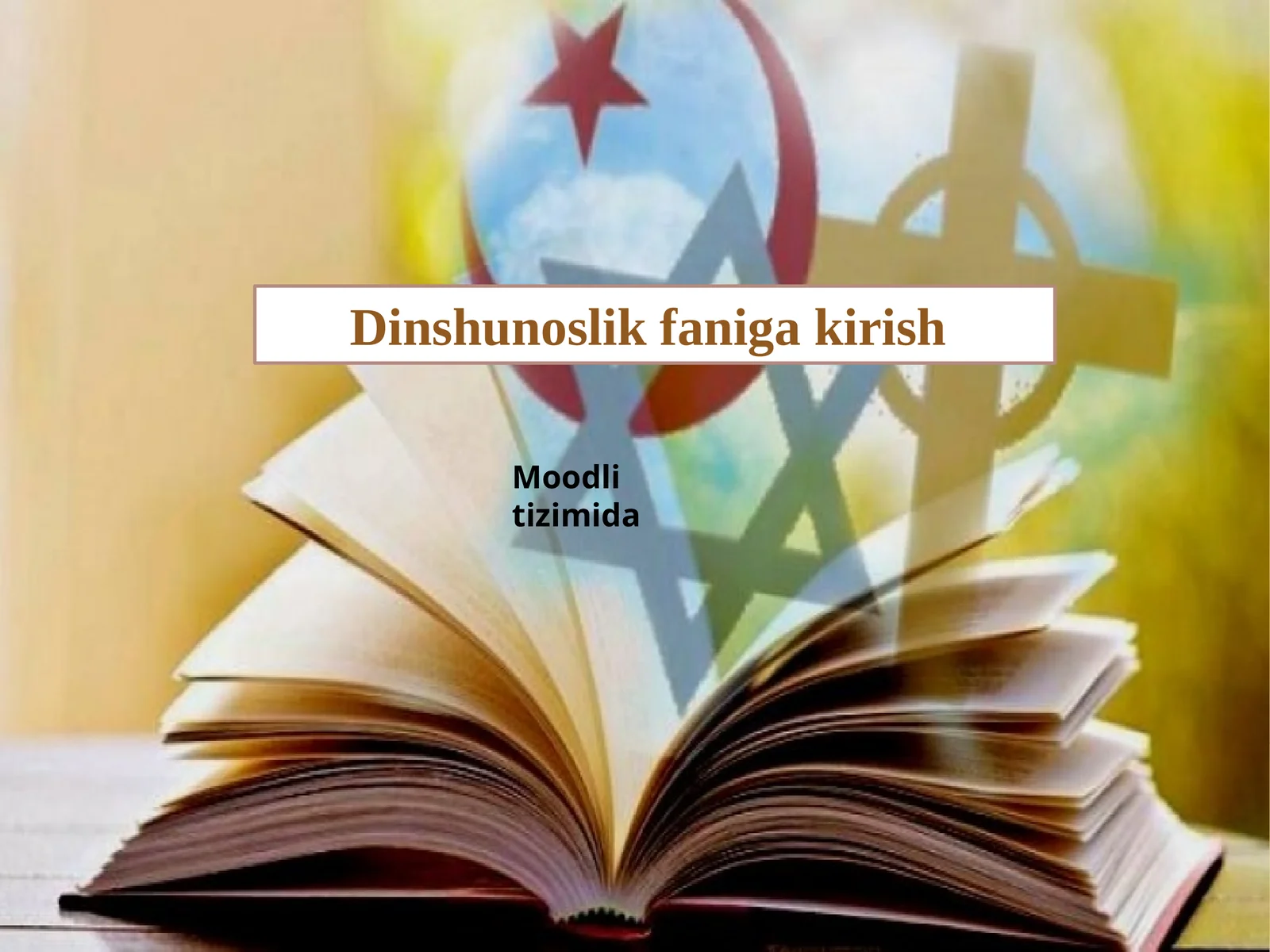 Dinshunoslik, darslik