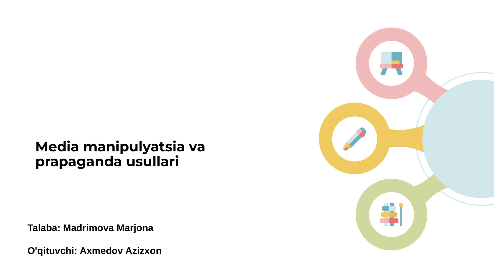 Media manipulyatsia va prapaganda usullari