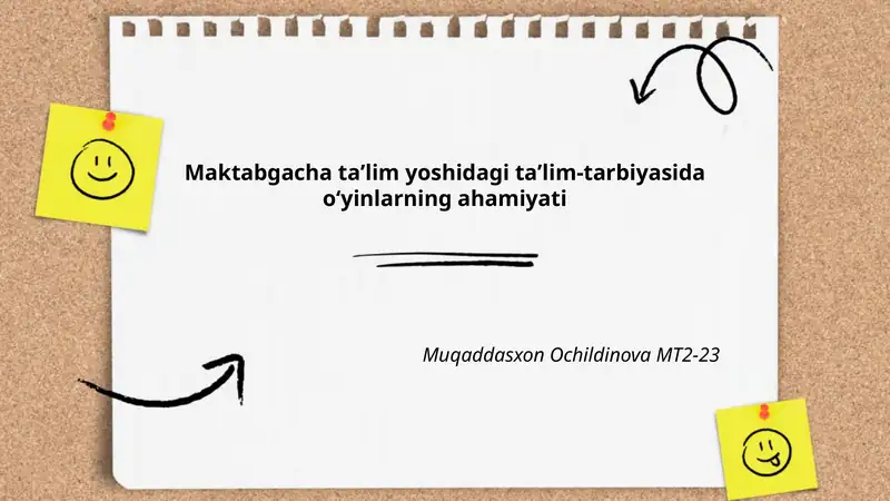 Muqaddasxon Ochildinova MT2-23